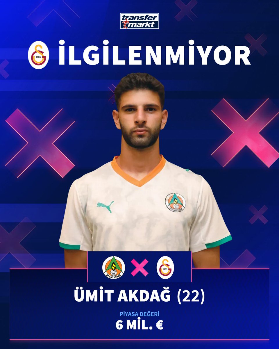 ❌ Galatasaray Teknik Direktörü Okan Buruk, daha üst düzey bir stoper istediği için Ümit Akdağ'ı reddetti!